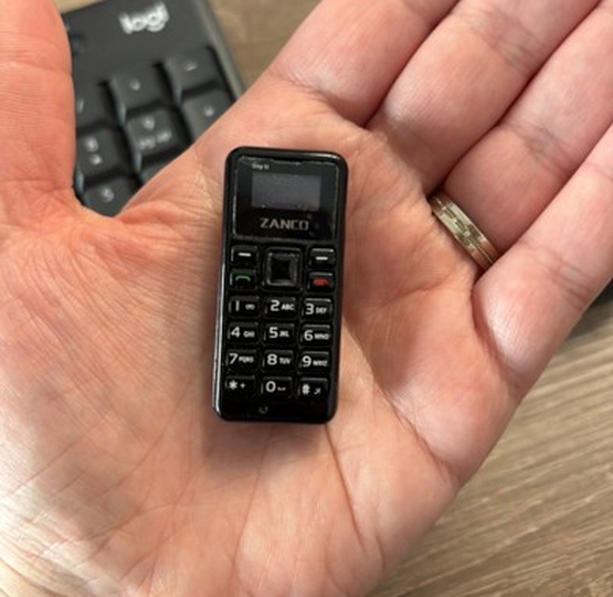 miniaturowy telefon zanco